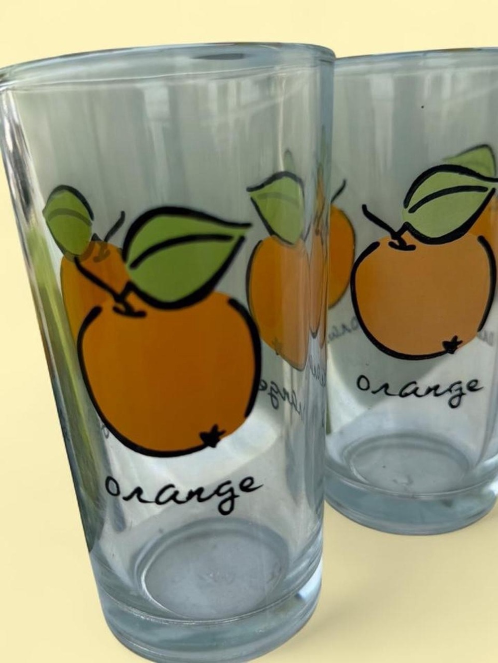 Vintage MCM Juice Glasses with multiple prints. - Picture 3 of 6